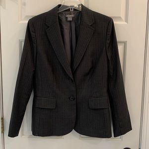 Ann Taylor pinstripe wool blazer 14